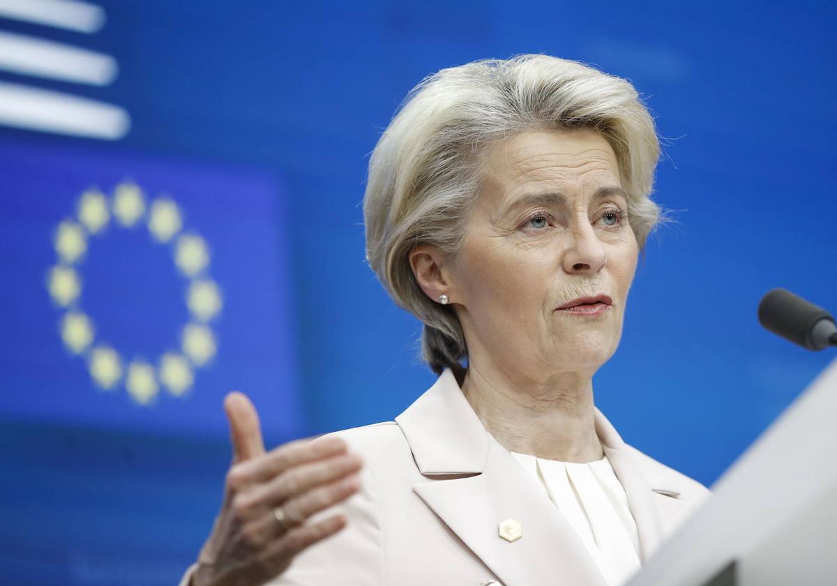 La presidenta de la Comisión Europea, Ursula von der Leyen