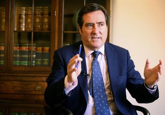 El presidente de la CEOE, Antonio Garamendi.