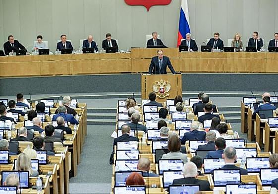 Los diputados rusos, reunidos en la Duma Estatal.