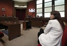 Laura Borràs, expresidenta del Parlament, durante el juicio.