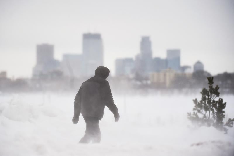 Un temporal de frío y nieve congela el norte de EE UU