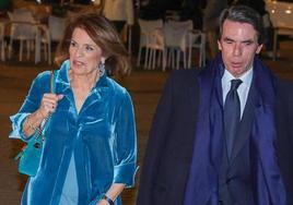 José María Aznar y su mujer, Ana Botella.