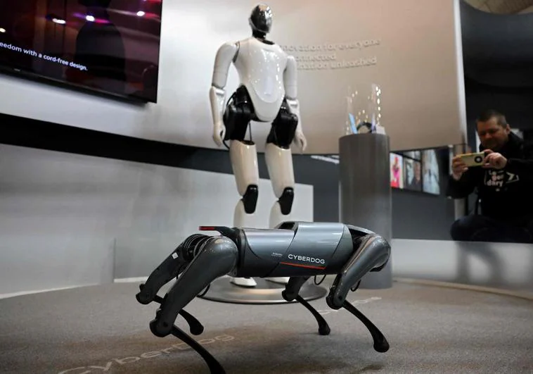 Los robots de Xiomi, auténticas estrellas mediáticas de la feria.