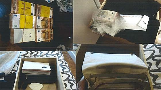 Una casa rebosante de billetes: el registro de la vivienda del general del 'caso Mediador'