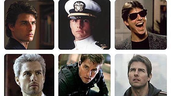 Todas las caras de Tom Cruise