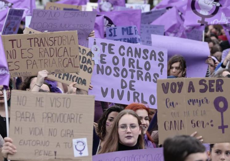 La manifestación protagonizada en Valencia