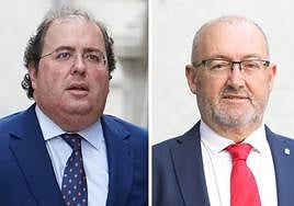A la izquierda, el exdiputado popular Alberto Casero y a la derecha, el socialista Bernardo Fuentes Curbelo