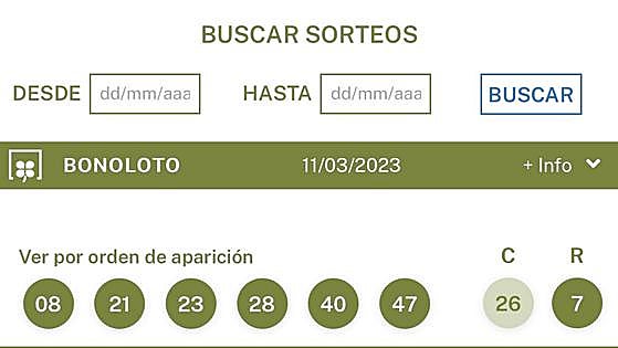 Polémica en la Bonoloto tras salir una combinación casi idéntica con 48 horas de diferencia