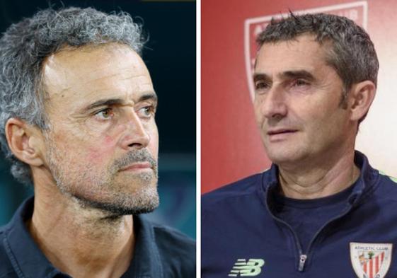 Luis Enrique y Ernesto Valverde.