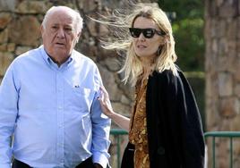 El fundador de Inditex, Amancio Ortega, junto a su hija, Marta Ortega.