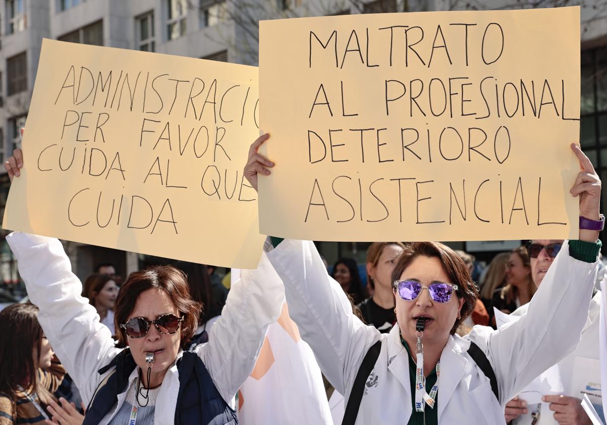 El Sindicato de Médicos de la Comunitat Valenciana en huelga.