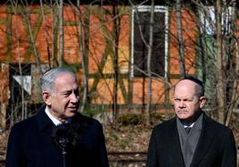 Benyamin Netanyahu y Olaf Scholz se han visto esta semana en Berlín.