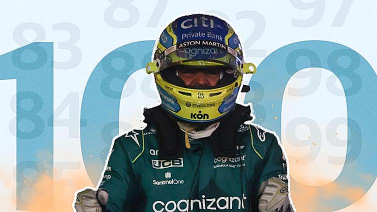 Fernando Alonso se une al club de los centenarios