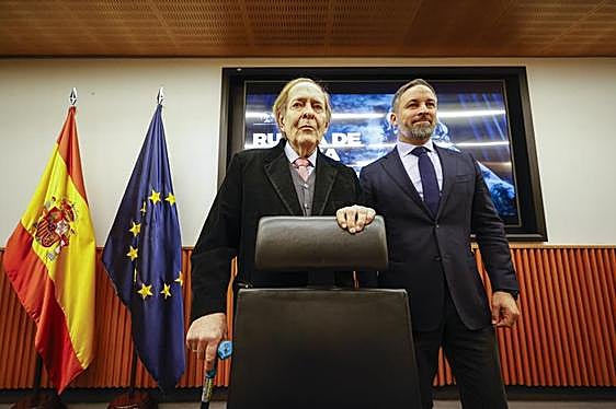 Ramón Tamames y Santiago Abascal.