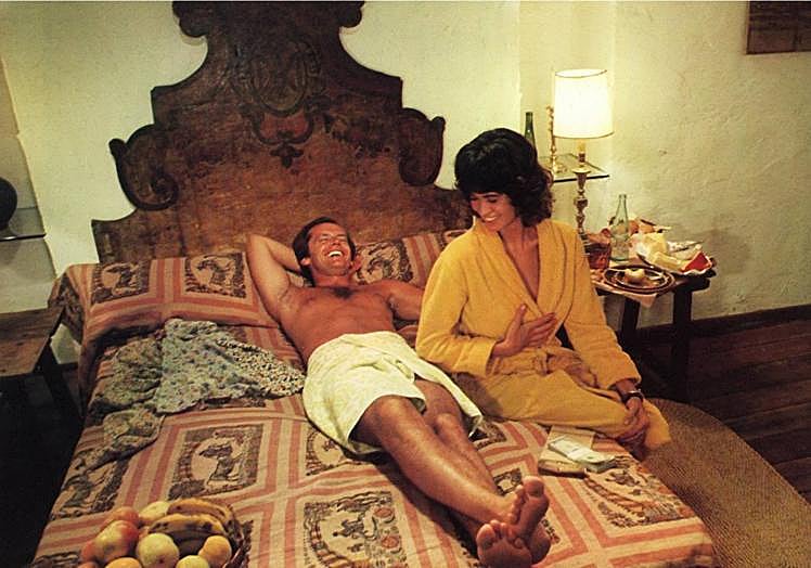Nicholson y Schneider en 'El reportero'.