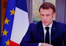 Macron, este miércoles en la televisión francesa.