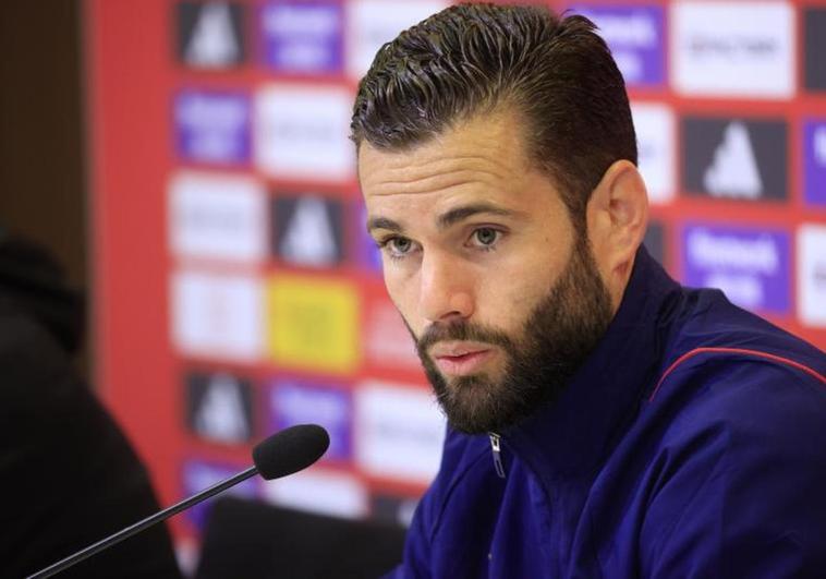 Nacho Fernández, durante su rueda de prensa en Las Rozas.