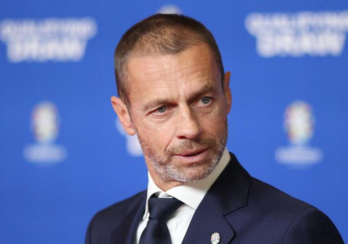 El presidente de la UEFA, Aleksander Ceferin.