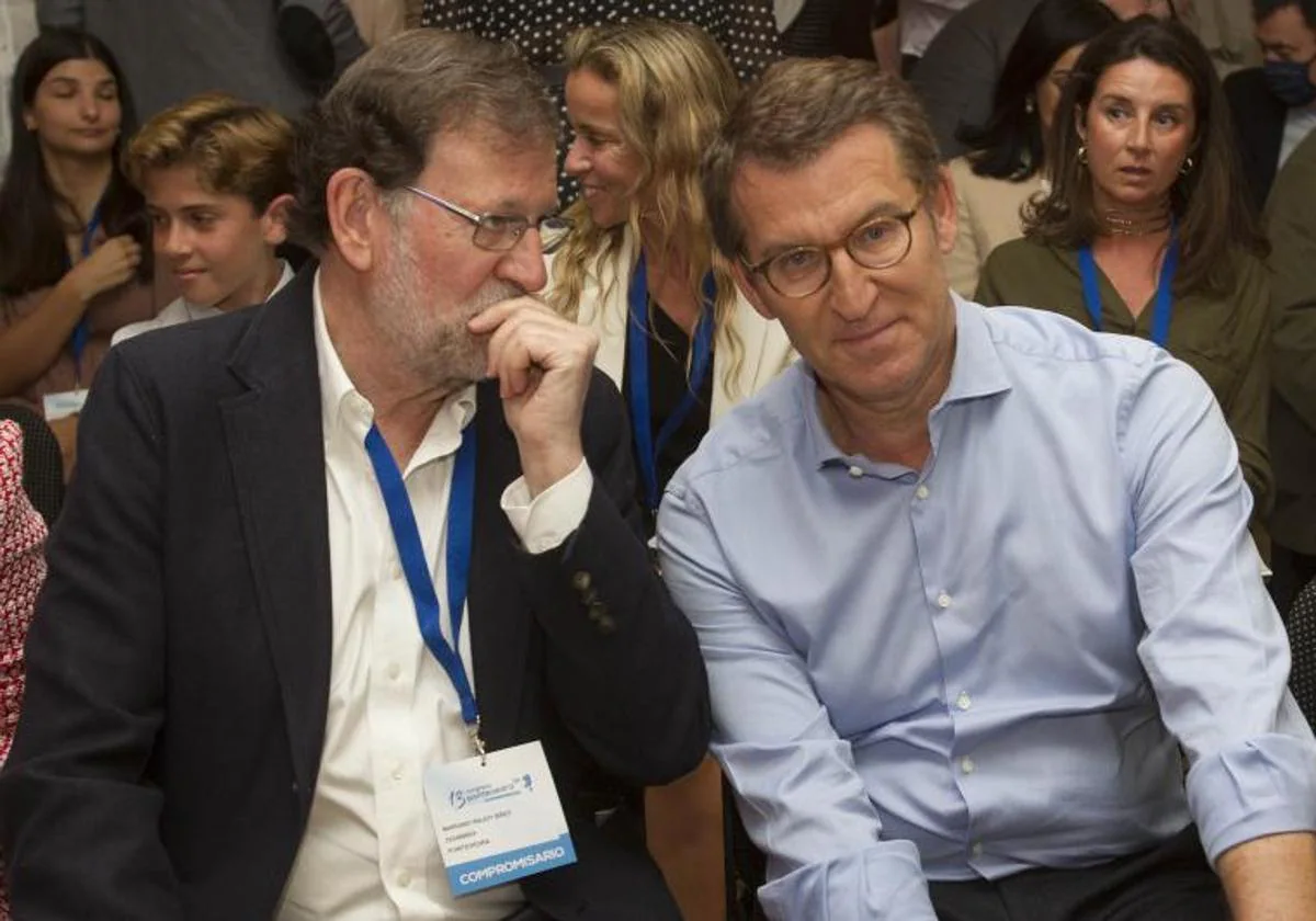 Mariano Rajoy y Alberto Núñez Feijóo