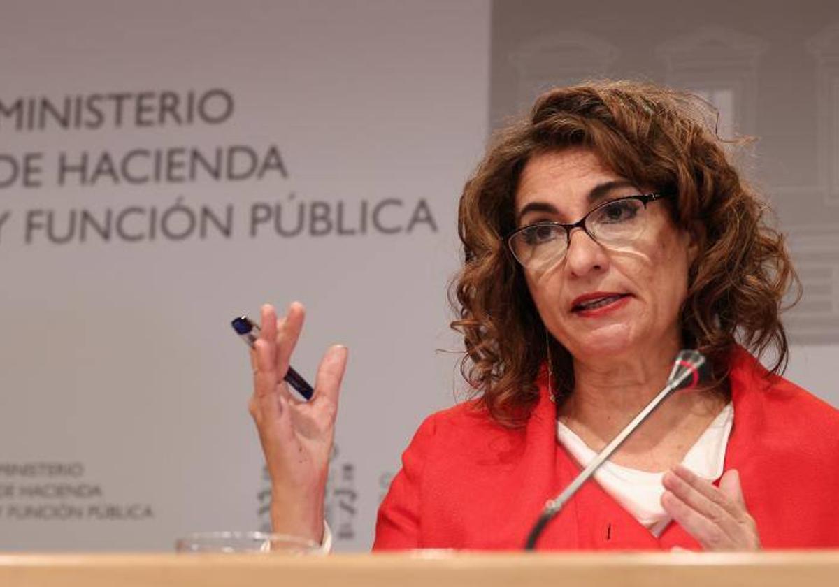 La ministra de Hacaienda, María Jesús Montero.