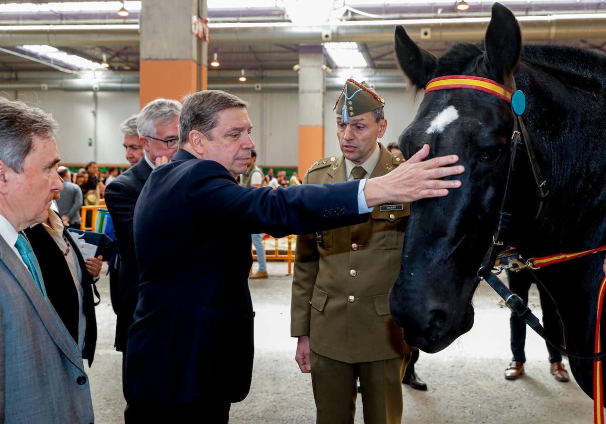 Planas, en una feria animal en Zaragoza el jueves.