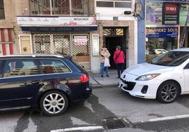 Portal de la vivienda en la que tuvo lugar el suceso.