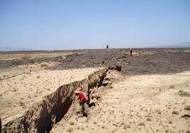 Grieta en la depresión de Afar, en el norte de Etiopía.