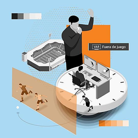 Así funciona el fuera de juego semiautomático