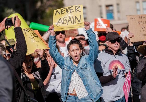 Activistas se manifiestan en Estados Unidos por el derecho a abortar