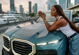 Naomi Campbell se convierte en imagen del nuevo modelo híbrido de BMW