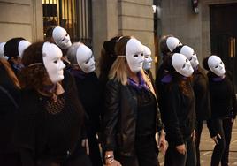 Concentración en Barcelona del pasado 23 de marzo EN contra la violencia machista.