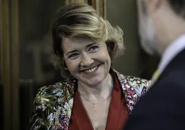 María Pujalte, en un escena de 'Vota Juan'.
