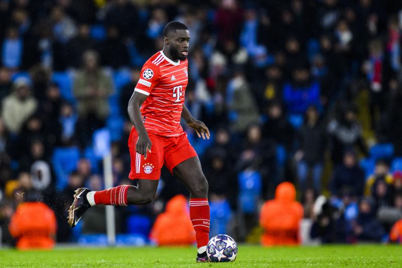Upamecano, durante el duelo ante el Manchester City.