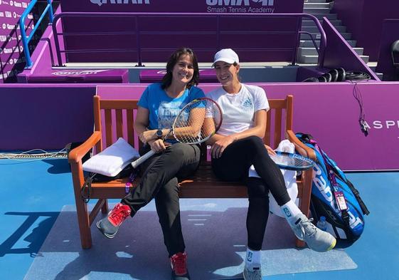 Conchita Martínez y Garbiñe Muguruza.