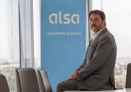 El consejero delegado de Alsa, Francisco Iglesias, en la sede de la compañía en Madrid.
