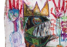 Autorretrato de Basquiat, una de las obras falsificadas incautadas en el Museo de Arte de Orlando