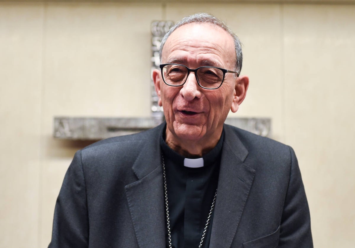 El cardenal Juan José Omella, en la inauguración de la asamblea plenaria de obispos.