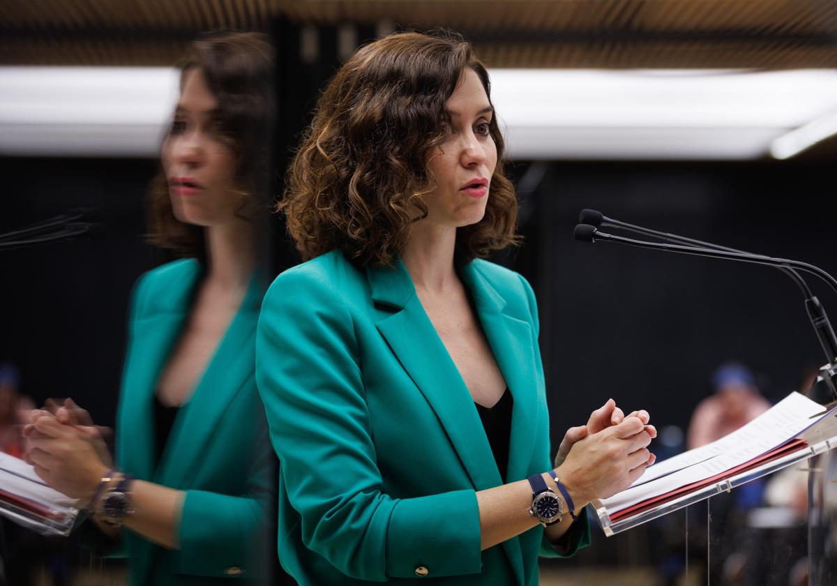 La presidenta de la Comunidad de Madrid, Isabel Díaz Ayuso.