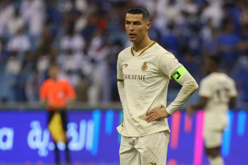 Cristiano Ronaldo, jugador del Al Nassr, en el partido ante el Al-Hilal.