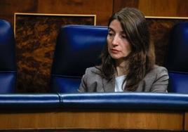 La ministra de Justicia, Pilar Llop, en el pleno de este jueves en el Congreso.