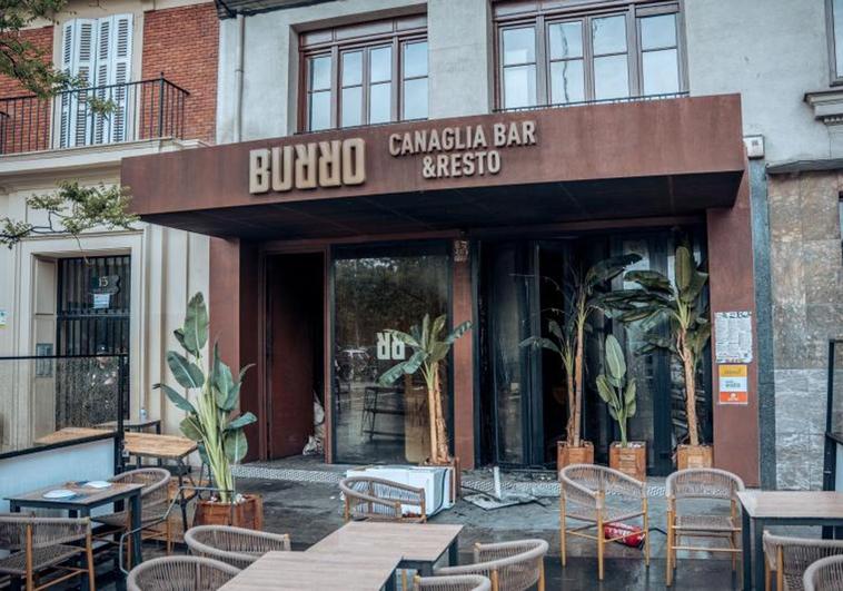 El restaurante italiano Burro Canaglia Bar&Resto esta mañana.