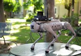 El perro robótico Tefi, creado por investigadores del CSIC.