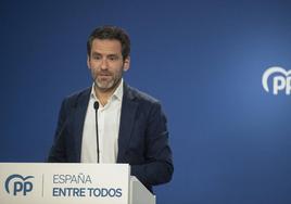 Borja Sémper, portavoz de campaña y vicesecretario del PP.