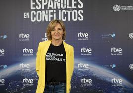 Almudena Ariza, en la presentación de 'Españoles con conflictos'.