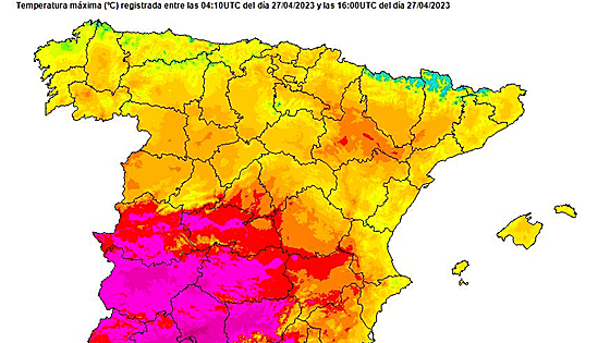 Córdoba roza los 39 grados y bate el récord de temperatura en abril