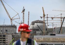 La planta de energía nuclear Akkuyu construida por Rusia en la provincia de Mersin, Turquia