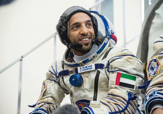 Sultan Al Neyadi, astronauta de Emiratos Árabes Unidos, durante su etapa de formación en la NASA.