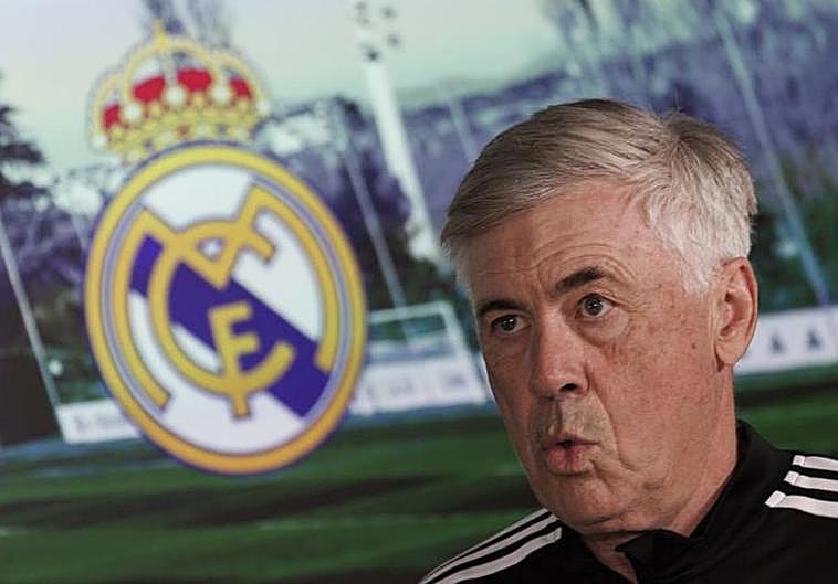 Carlo Ancelotti, durante su rueda de prensa previa al Real Sociedad-Real Madrid.