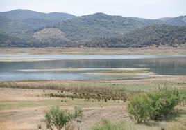 Embalse de La Boyera, en Córdoba, técnicamente vacío al encontrarse al 0,1% de su capacidad.