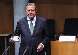 El excanciller alemán Gerhard Schroeder, en una imagen de archivo en el Bundestag.